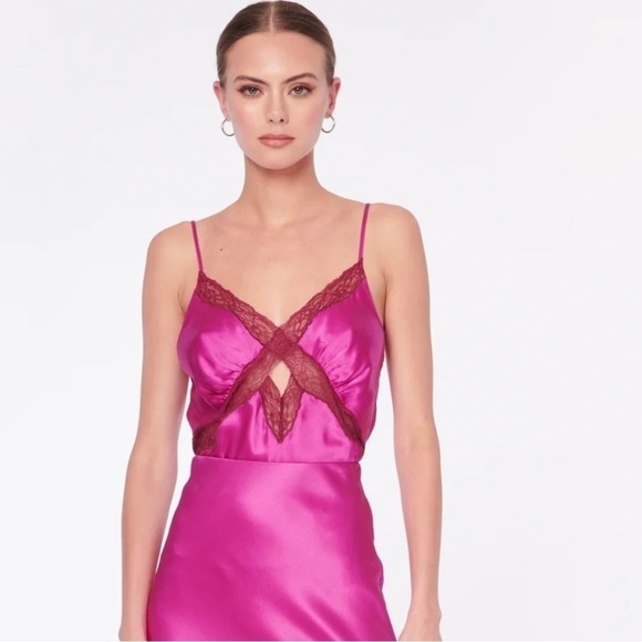 Cami NYC Florentine Cami Magnolia Pink Barbie Silk